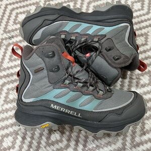 Merrell Moab Speed Thermo Mid WP Hiking Walking Boots Waterproof Women Sz 7.5